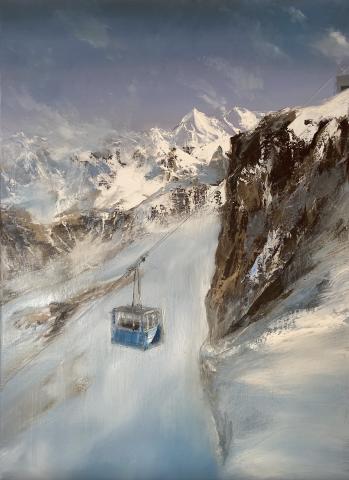 Exhibition of oil paintings on canvas - Altitude – Laurence Gancel