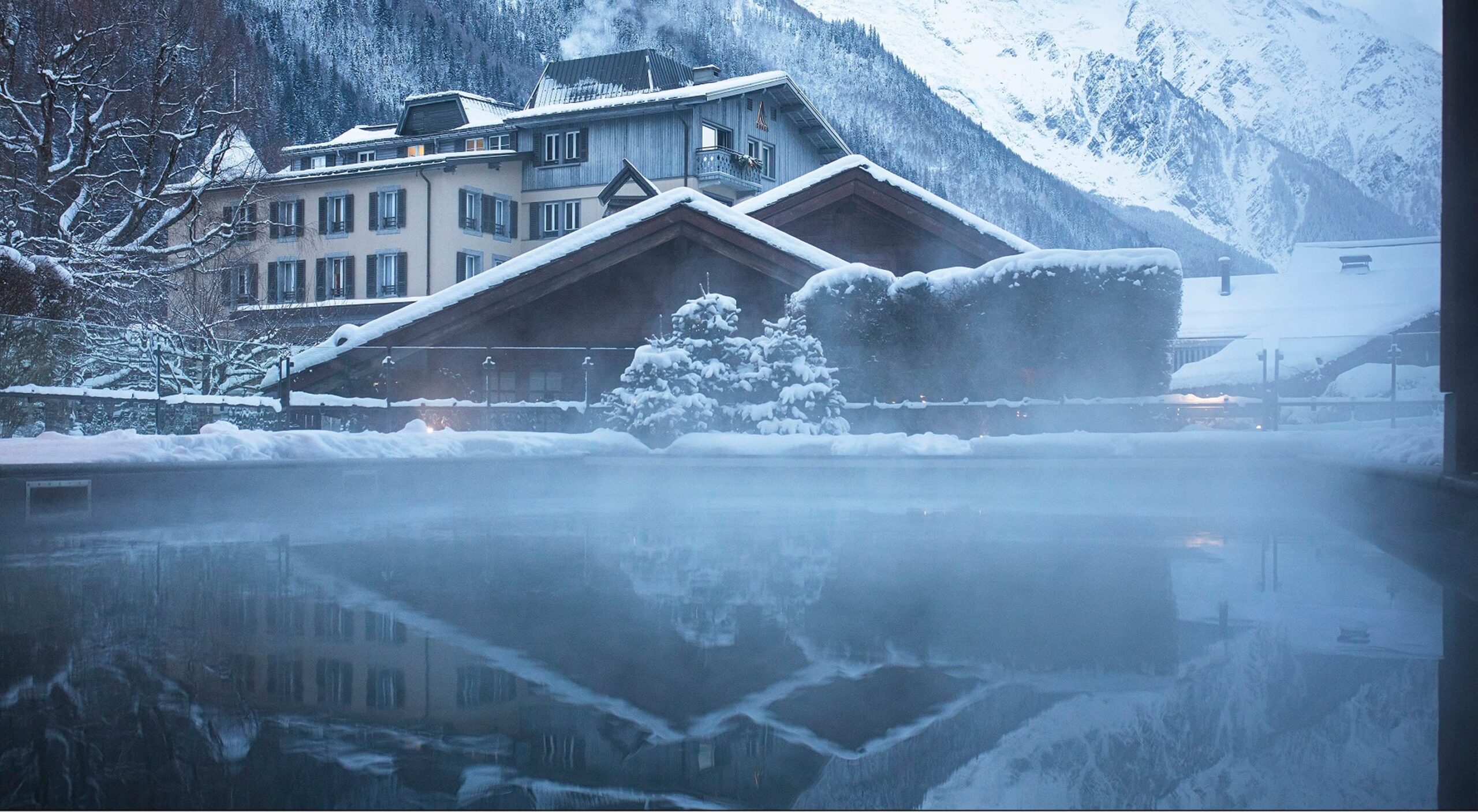 Piscine en hiver