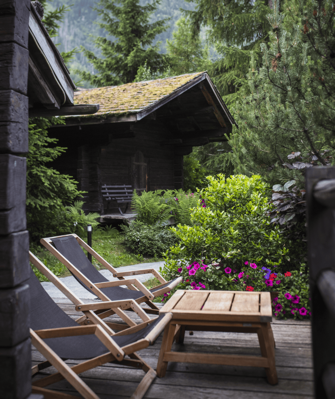 Terrasse du chalet grépon