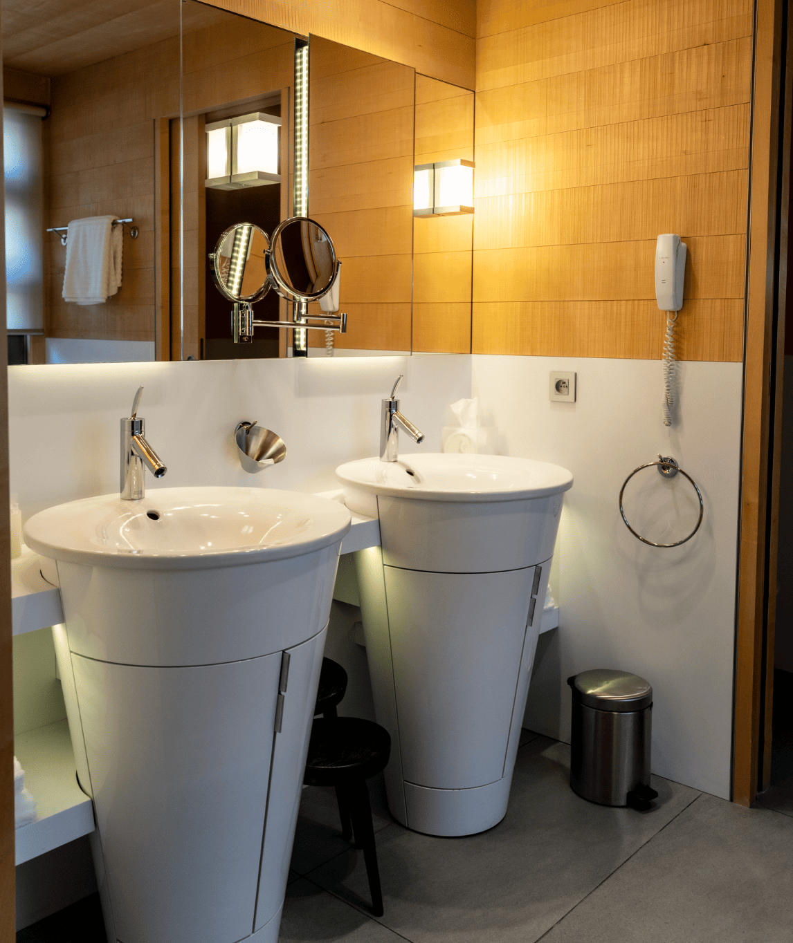 Salle de bain du chalet grépon et double casque