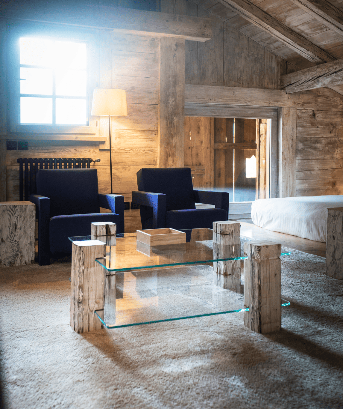 Salon à l'étage de la suite Martine